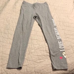 6/6x gray love wins pants
